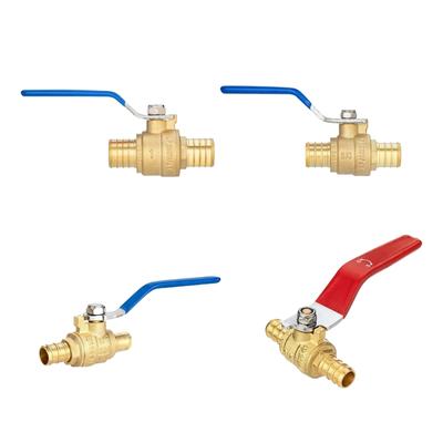 Медные шаровые краны PEX B Коррозионностойкие штуцеры-бочонки для шлангов Отсечные шаровые краны Для сантехнических систем Герметичные фитинги