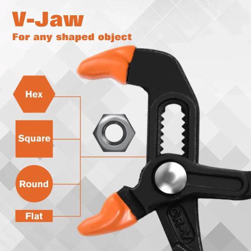 LEONTOOL Water Pump Pliers, Compact, Non-Scratch, Labor-Saving, Powerful, Universal Faucet Pliers Wrench, Chrome Vanadium Steel, Rust-Resistant, Quick