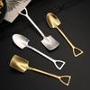 4pcs Creative Spoon Stainless Steel Shovel Spoon for Watermelon Ice Cream Coffee Dessert Scoop Kitchen Tableware Cutlery Set