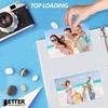 Better Office Products Heavyweight 4 x 6 Inch Diamond Clear 3 Ring Binder Page Refills - 100 Total Photos, Each 2-Pocket Sheet Holds Up to 4 Photos