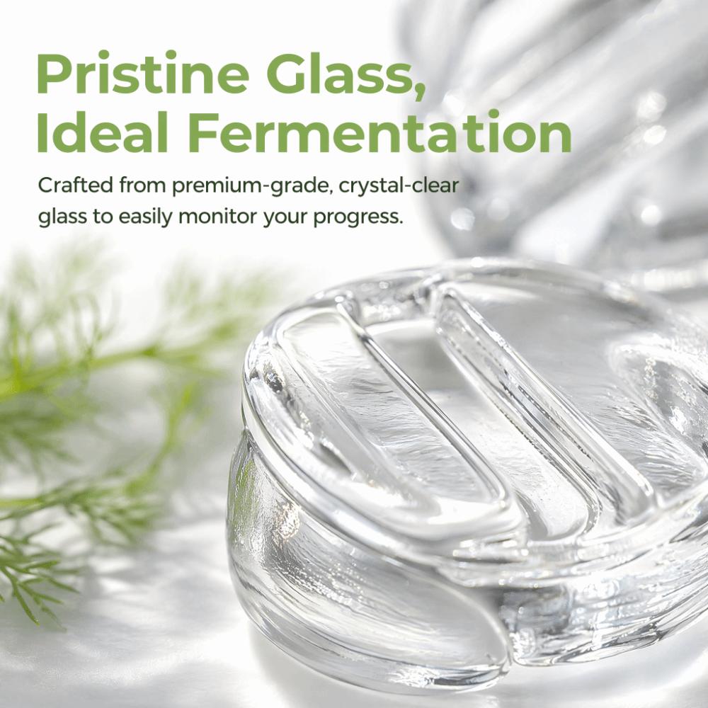 Heavy Glass Fermentation Weights with Handle Fermentation Weight Set Cheese Fermentation