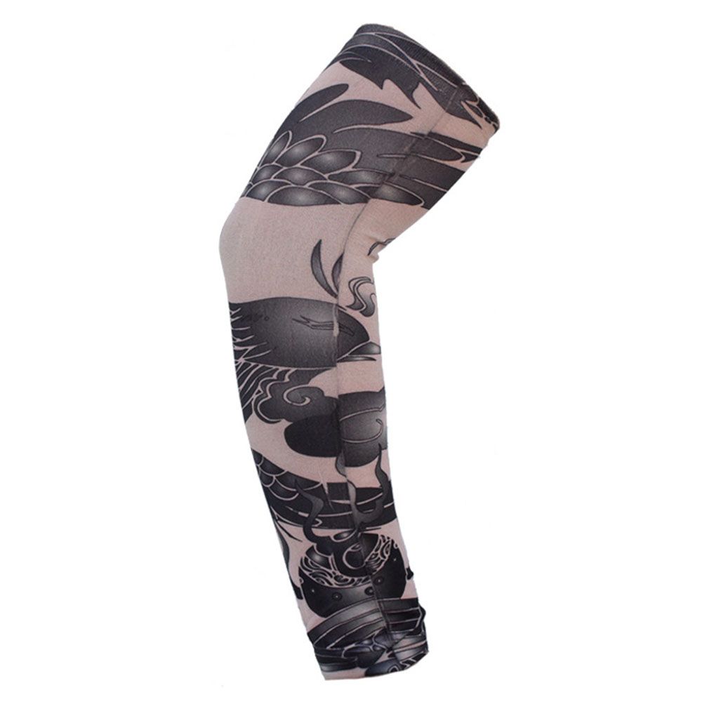 Sport Basketball Summer Cooling Flower Arm Sleeves Sun Protection Tattoo Arm Sleeves Arm Cover