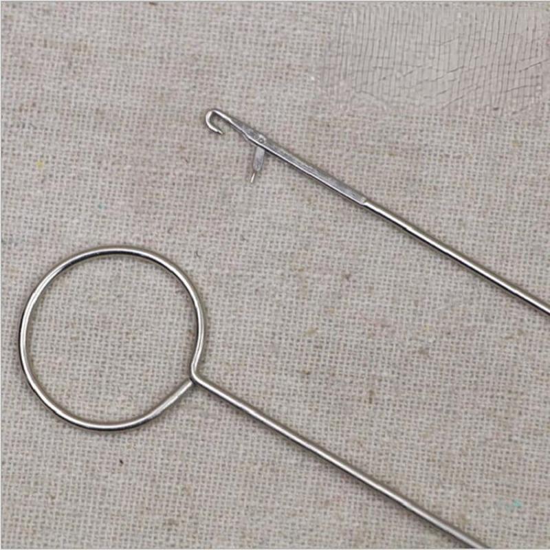 1 шт. крючок для вязания крючком из нержавеющей стали, петля, поворотный механизм, тканевые трубки, ремешок, полоски, ручная работа, инструмент для квилтинга, швейные принадлежности