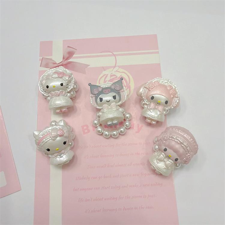 Kawaii Rings Pearl Sweet Beaded Elastic Ring Accessory New Korean Style Jewelry Accessories Best Friend Girl Gifts