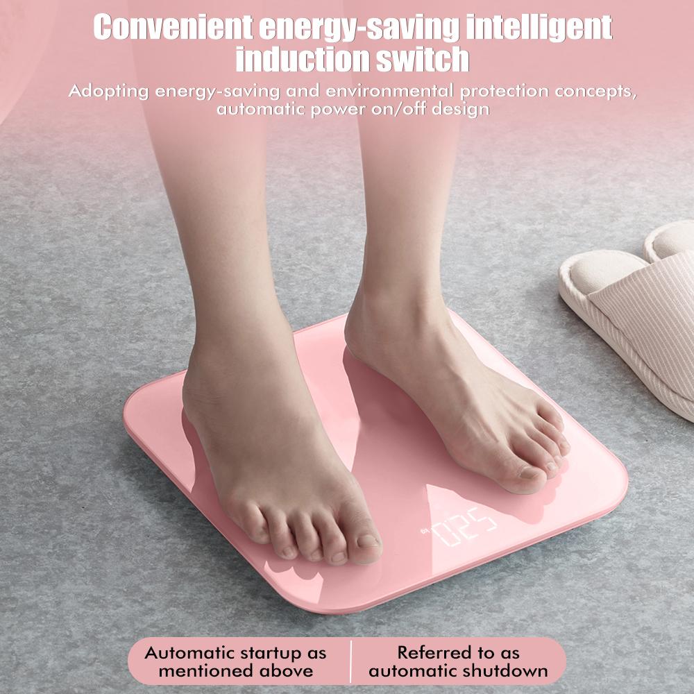 Digital Bathroom Scale LED Smart Body Fat Scale Accurate Measurement Weight Included 3*AAA Batteries Analyzer Testing Scale