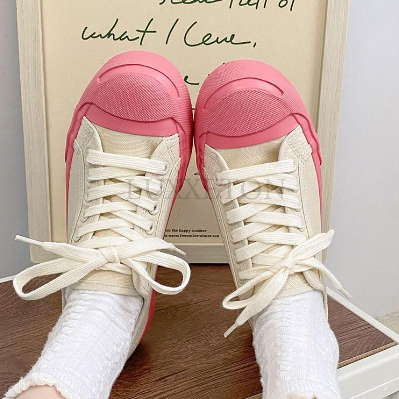 Женские кроссовки конфетного цвета, женские парусиновые туфли, женские повседневные удобные спортивные кроссовки на шнуровке, вулканизированные слипоны