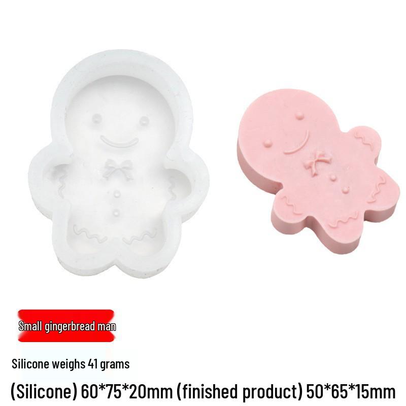 Форма для рождественской свечи: Санта, кедр, снеговик