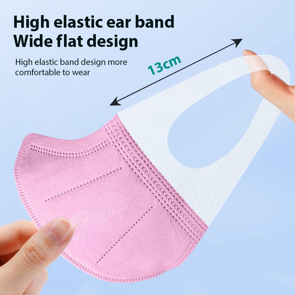 10-200PCS 3D Adult Mask 3 Layer Mascarilla CE Homologadas Disposable Masque Respirator Dustproof Face Mask