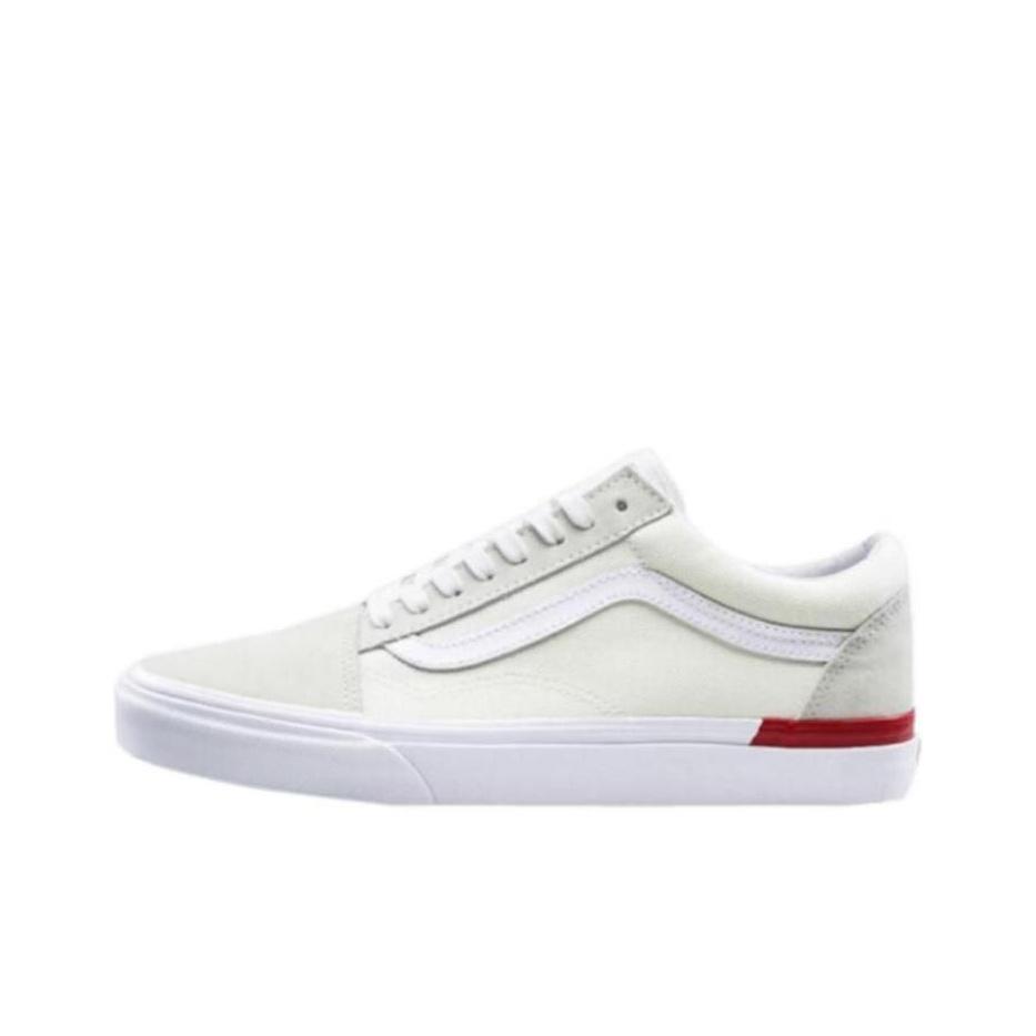 Vans Old Skool Split Foxing - Бело-красные мужские кроссовки True-White Racing-Red VN0A38G1RZH