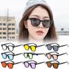Солнцезащитные очки UV400 Прямоугольные очки Унисекс Винтажные мужские популярные корейские оттенки Высококачественные модные солнцезащитные очки ярких цветов Ювелирные аксессуары