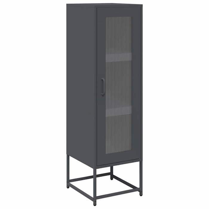 VidaXL Buffet haut anthracite 36x39x123 cm acier laminé à froid, buffet, placard, armoire latérale, armoire, armoire de 853394