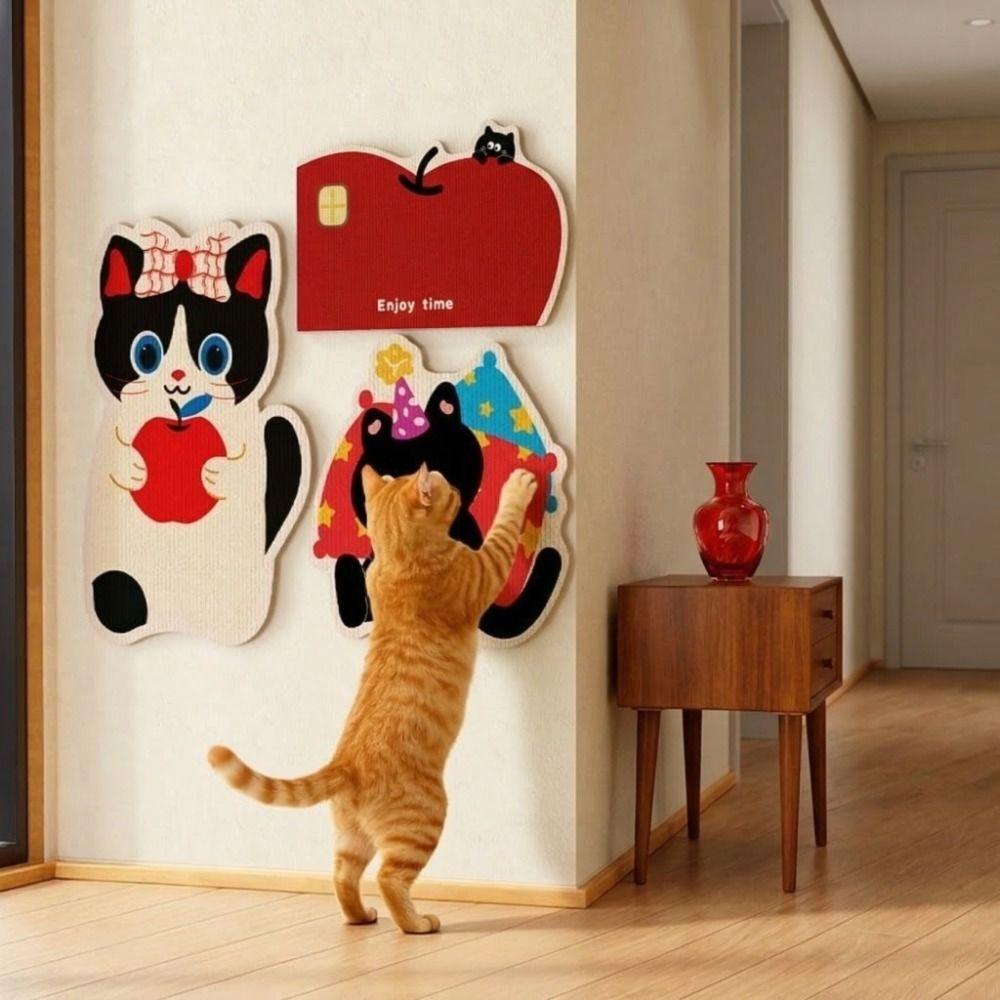 Wall-mounted Cat Scratcher Felt Cat Scratch Mat Cat Scratching Board Furniture Protector