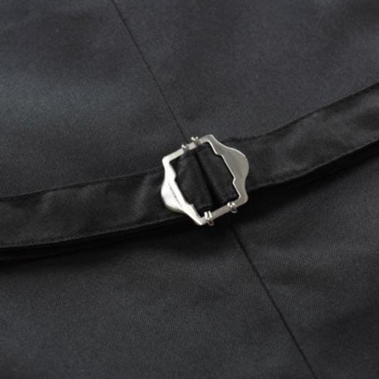 Мужской жилет с V-образным вырезом без рукавов однобортный пиджак однотонный дизайн карманов