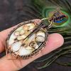 Natural Ocean Jasper Gemstone Handmade Copper Wire Wrap Pendant 3.39 Z2G26