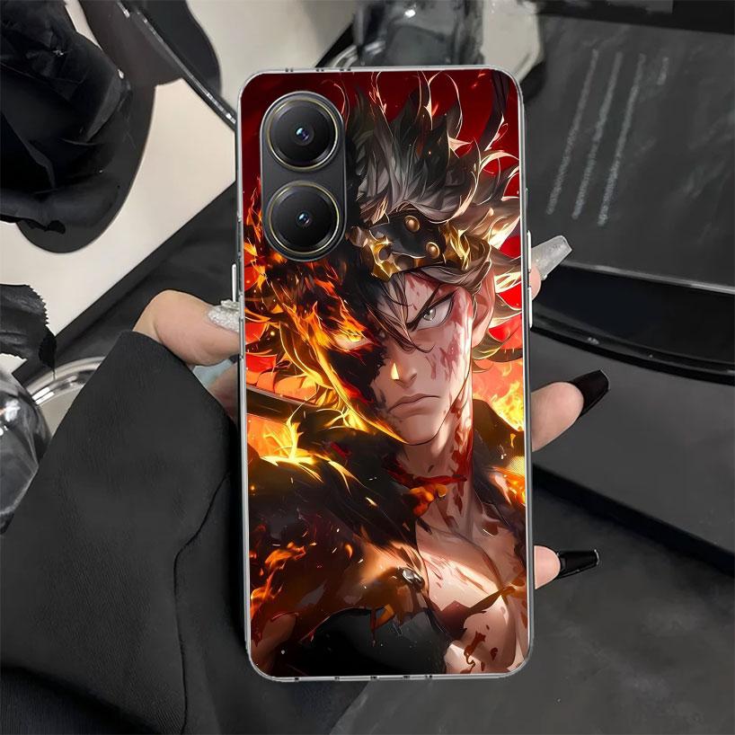 Черный Чехол для Телефона Аниме C-Clovers для Xiaomi Poco X7 X6 X5 X3 Pro F7 Ultra F6 F5 F4 Gt X4 Nfc M6 M5S M4 M3 M5 Мягкий Силиконовый Чехол