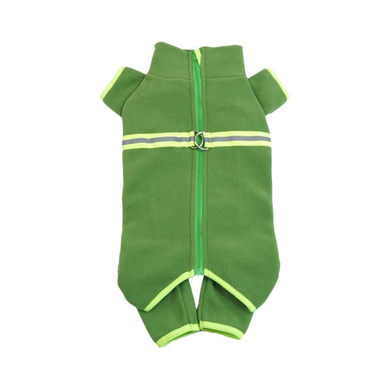Warm Fleece Dog Jumpsuit Small Breeds Winter Coat Corgi Teddy Schnauzer 4-Legged Outfit
