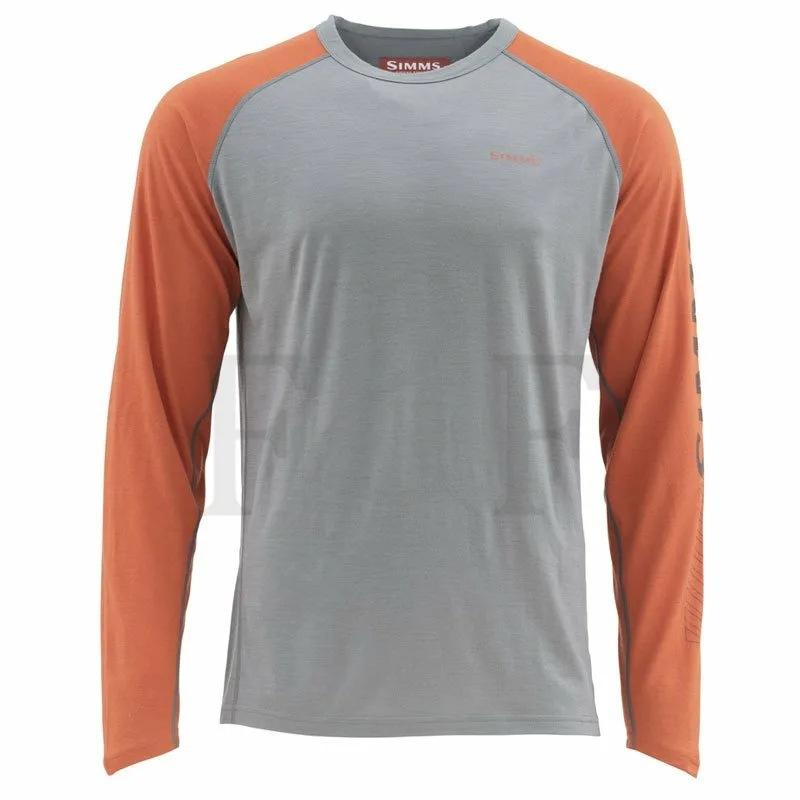 SIMMS camouflage fishing suit Luya long-sleeved crew neck T-shirt men's summer sunscreen suit quick-drying breathable fishing suit