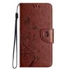 For iPhone 16 Leather Case Butterflies Flower Pattern Wallet Stand Phone Cover