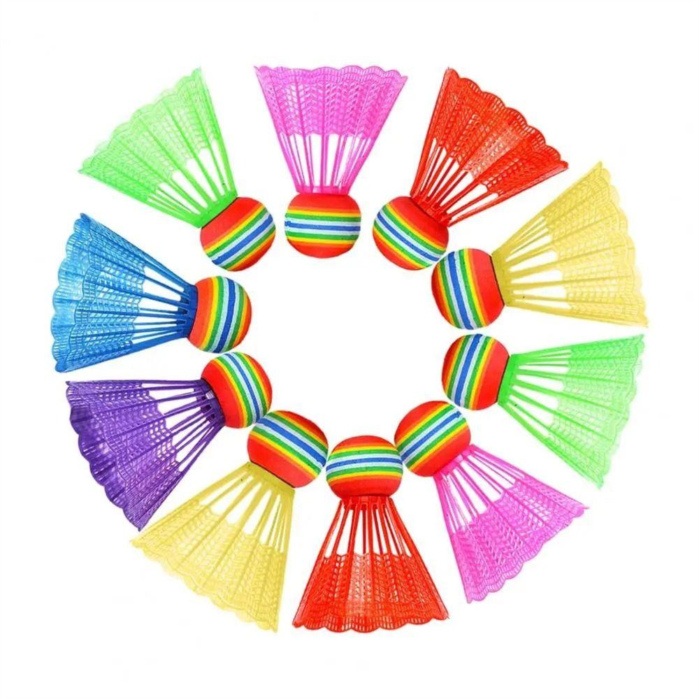 Flying Stability Badminton Colorful Badminton Balls Durable Shuttlecocks Leisure Sport