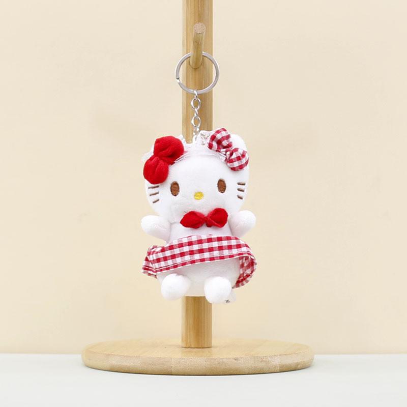 Soft Short Plush Sanrio Animal Keychain Toys Featuring Kuromi Cinnamoroll Melody And Kt