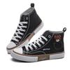 Bear High-top Shoes Lace-up Canvas Shoes Board Shoes Vulcanized Shoes Large Size Women's Shoes 4 Wear-resistant