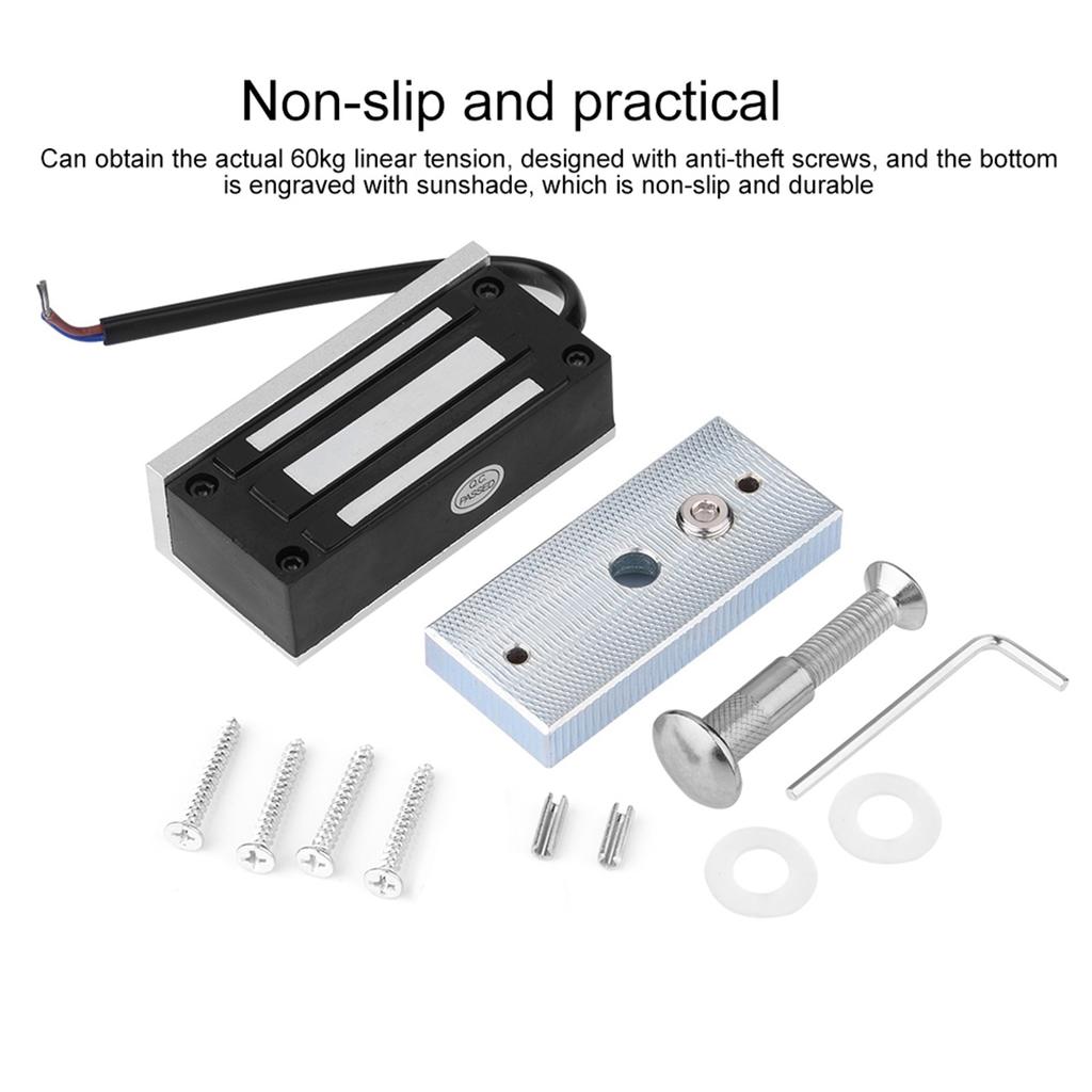 Electric Magnetic Door Lock 60kg Strong Force Access Control for Door Cabinet Drawer