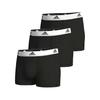 Mid-Rise Simple Casual Sports Boxer Briefs 3-Pack Men Underwear Black White 4A1M02-006