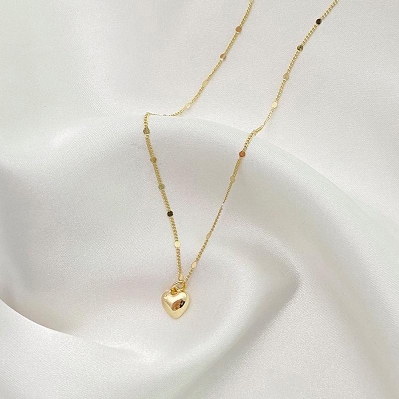 Ожерелья для женщин корейская мода сексуальная женская ключичная цепочка ювелирные изделия персонализированное ожерелье в форме сердца