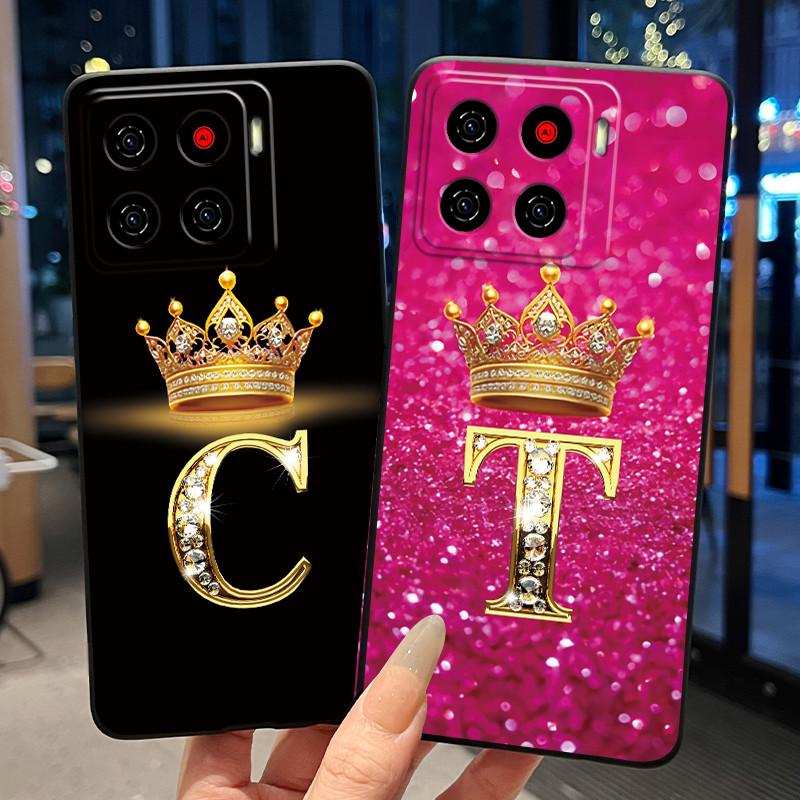Для ZTE Blade A56 (Z2473)/Nubia A56 Роскошный Чехол-буклет с буквой 'A' для ZTE Blade A56 Pro Мягкий Силиконовый Черный Чехол Ударопрочный Корпус