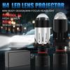 2 шт. H4 Светодиодные Двойные Проекторные Линзы Мини Canbus 9003 HB2 80 Вт 80000 Лм Автомобильные Лампы Головного Света Дальний Ближний Свет 12 В 24 В 6000 К Автомобили Мотоциклетная Фара