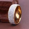 1PC Gift Jewelry Steel Ring Bling Titanium Accessories Lover Engagement Couple