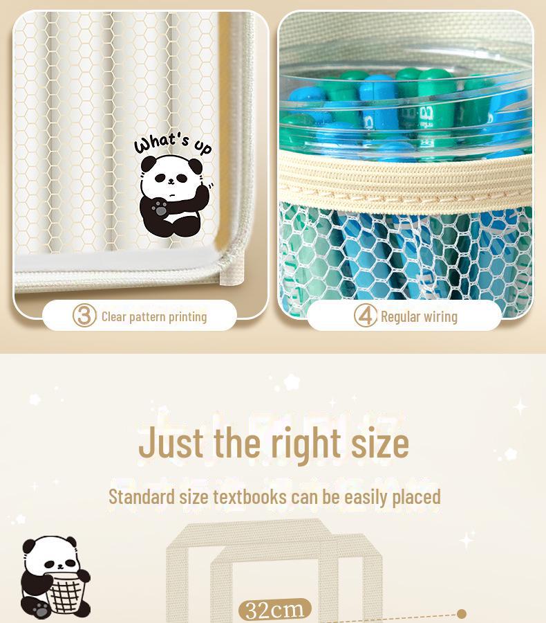 Прозрачная холщовая сумка для репетиторства — портативное хранилище книг и документов для учеников начальной школы