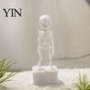 Freshwater Fish Tank Ornament Dancing Skeleton Aquarium Bubbler, Air Driven Dynamic Ornament, Funny Bubbler Seawater Decor with 1m Tube And