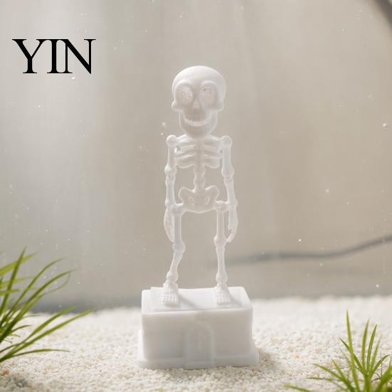 Freshwater Fish Tank Ornament Dancing Skeleton Aquarium Bubbler, Air Driven Dynamic Ornament, Funny Bubbler Seawater Decor with 1m Tube And