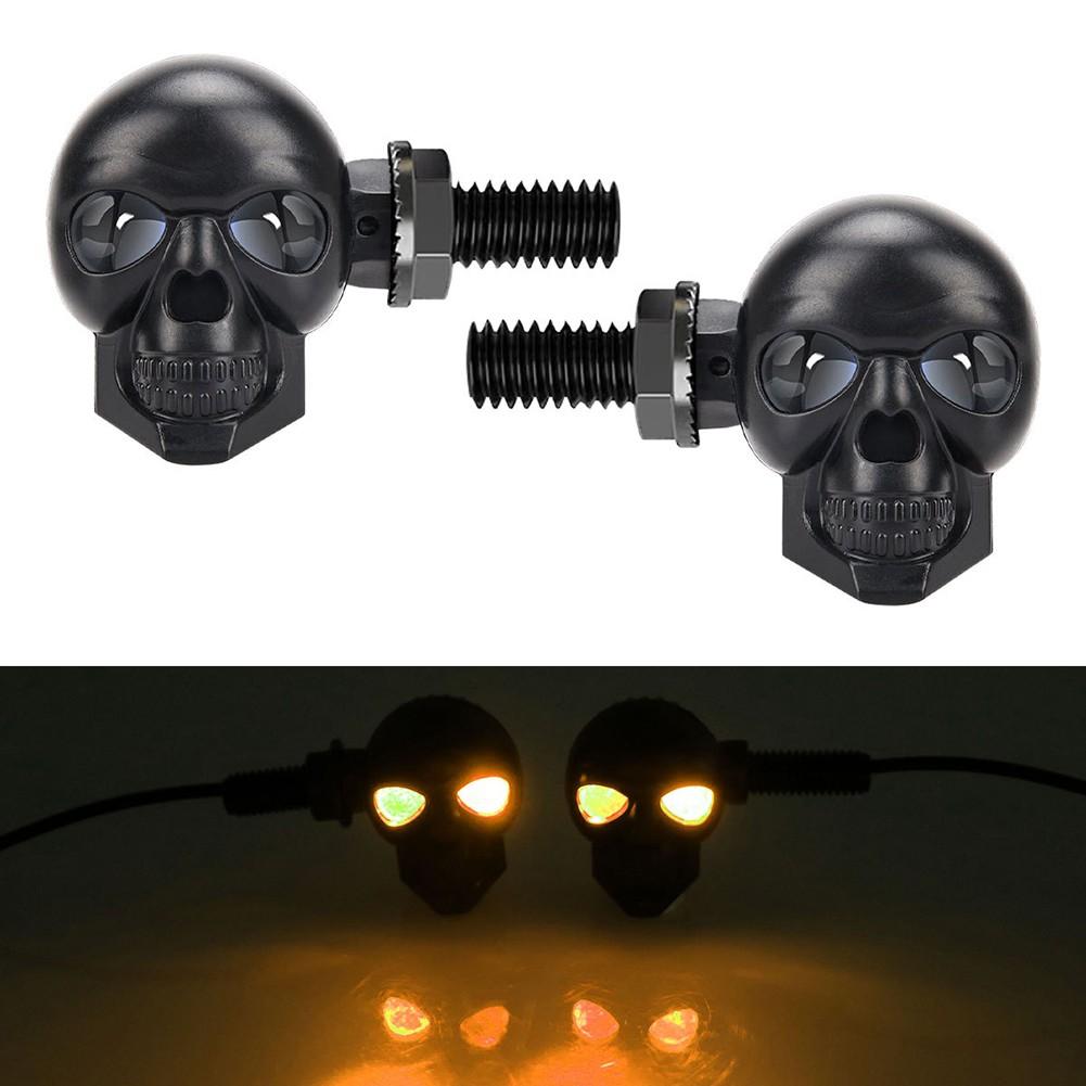 Fog Light Signal Motorcycle LED Lights Skull Shape Lights ABS Plastic Material