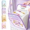 Cartoon Animal A4 File Folder Large Capacity Test Paper Storage Bag Accordian Organizer Student