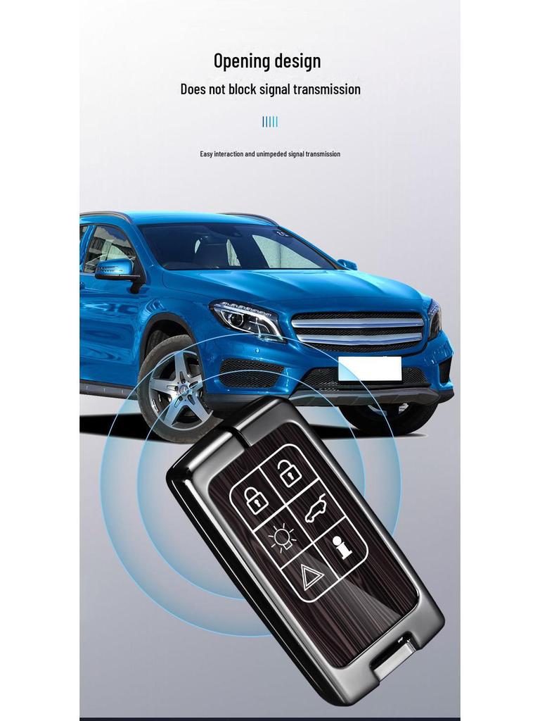 Metal Key Cover for Volvo XC60, XC90, S60, S80L, V60 - Full Shell