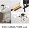 Nordic Minimalist Pendant Light Ceiling Lamp LED Chandelier Suitable for Bedrooms Living Rooms Black Gold Lighting Decoration