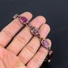Ruby Handmade Gemstone Bracelet, Copper Electroformed Bracelet Antique Jewelry, For Engagement Gift