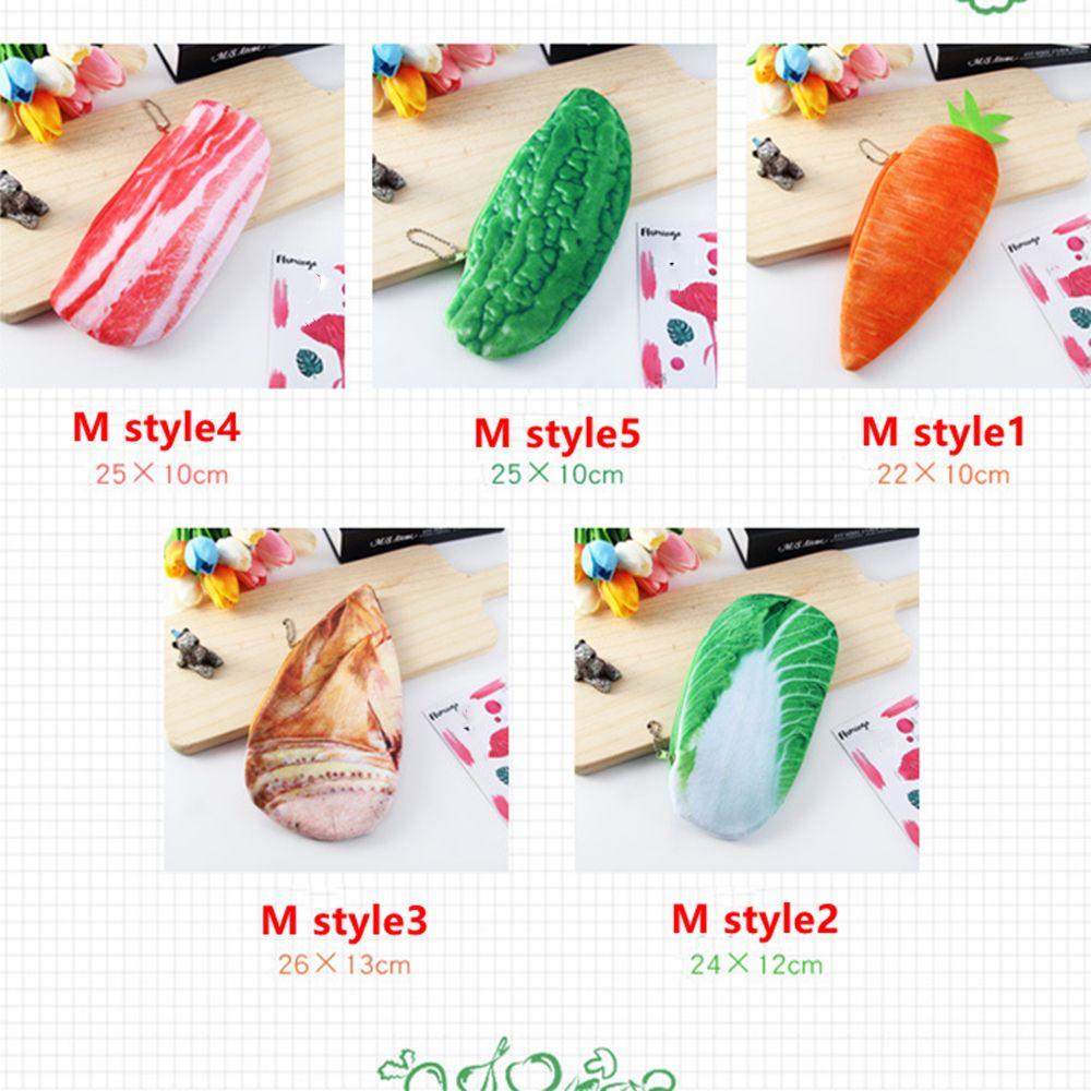 Supplies Pencil Bag Novelty Coin Bag Simulation Vegetable Plush Pencil Case Pen Case Pencil Pouch