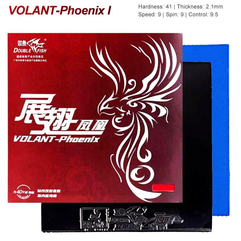 DOUBLE FISH VOLANT-Pheonix Накладка для настольного тенниса с петлей и быстрой атакой Накладка для пинг-понга с предустановленной губкой