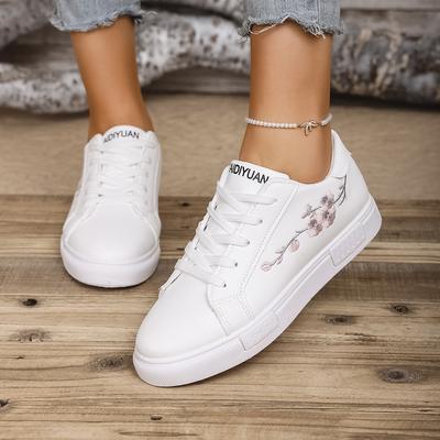 Весна и Осень Новые Тупой Носок Толстая Подошва Удобные Повседневные Спортивные Туфли Модные На Шнуровке Слегка Вулканизированные Туфли Женские