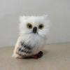 Decoration 1pcs Static Model Simulation of Owl White Owl Car Decoration Animal Car Ornament Pendant Car Decoration