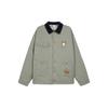 Originals X Mtss Trefoil Rabbit Hole Logo Print Button Long Sleeve Cotton Jacket Men Jacket Brown HY4188