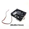 DC 5V 12V 24V 8015 8cm 80mm fan 80x80x15mm 2pin xh 2.54 cooling fan sleeve for router chassis power supply for 3D printer