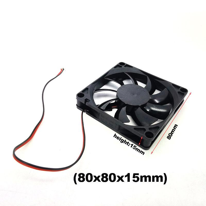 DC 5V 12V 24V 8015 8cm 80mm fan 80x80x15mm 2pin xh 2.54 cooling fan sleeve for router chassis power supply for 3D printer