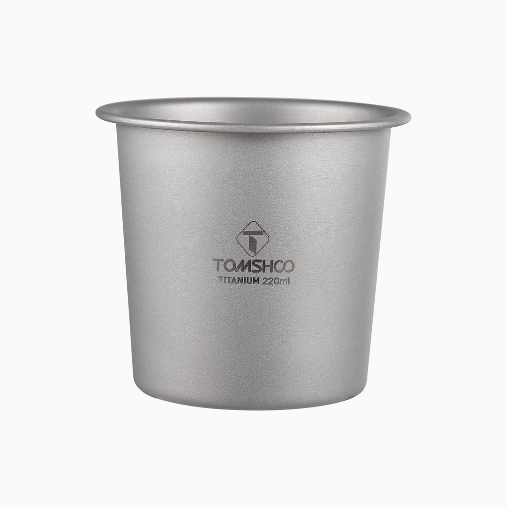 Portable Camping Coffee Pot 400ml with Detachable Spout Ti Metal Coffee Kettle Foldable Handle for