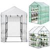 143x143x195CM Green House PE Cover Waterproof Replacement Cover with Door Thermal Insulation & Rainproof Greenhouses Transparent Cover Green Supplies