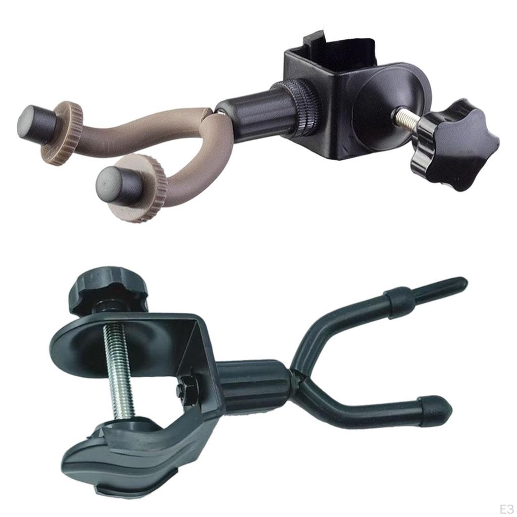 Violin Hanger Compatible with Mic Stand, Holder Designed for Viola and Guitar Use