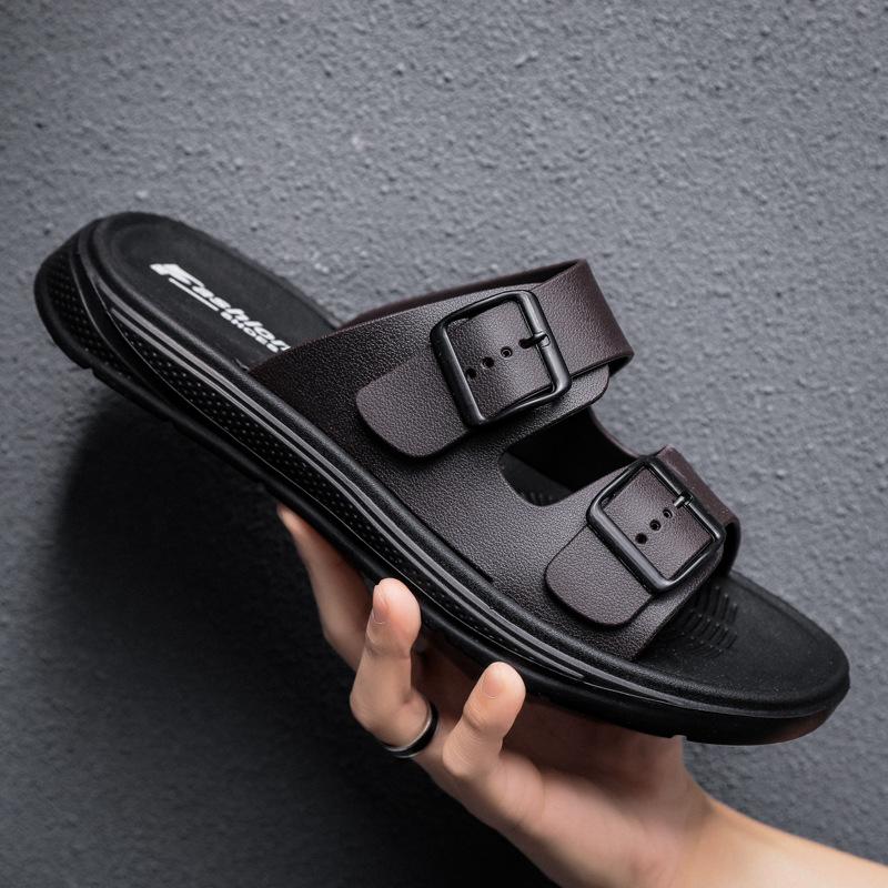 Домашние мужские тапочки Модные тенденции Мужские тапочки для выхода Летние сандалии для мальчиков для дома и улицы Пляжная обувь